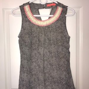 Super cute tank with beaded detail